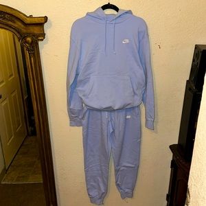 Baby blue Nike jump suit
